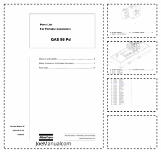 Atlas Copco QAS 95 Portable Generator Parts List