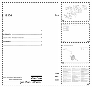 Atlas Copco QAX 12 DD Portable Generator Parts List Rev2