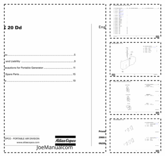 Atlas Copco QAX 20 DD Portable Generator Parts List