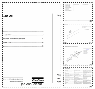 Atlas Copco QAX 30 DD Portable Generator Parts List