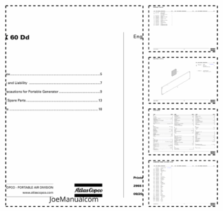 Atlas Copco QAX 60 DD Portable Generator Parts List