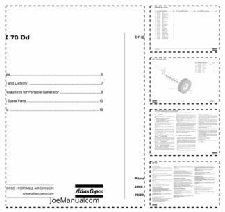 Atlas Copco QAX 70 DD Portable Generator Parts List