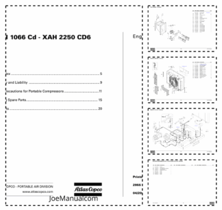 Atlas Copco XAH 1066 XAH 2250 CD6 Portable Compressor Parts List