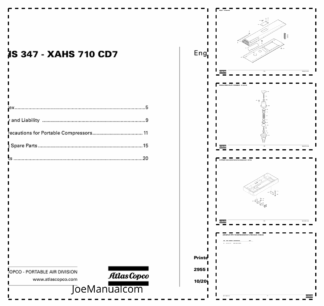 Atlas Copco XAHS 347 XAHS 710 CD7 Portable Compressor Parts List