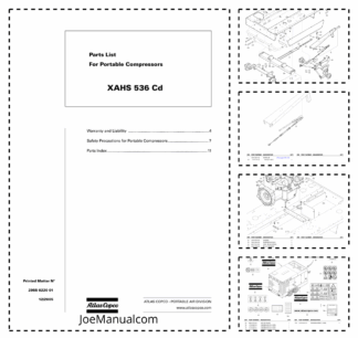 Atlas Copco XAHS 536 Cd Portable Compressor Parts List