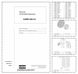 Atlas Copco XAMS 496 Portable Compressors Parts List