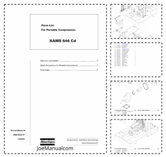 Atlas Copco XAMS 546 CD Portable Compressor Parts List