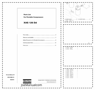 Atlas Copco XAS 126 DD Portable Compressors Parts List