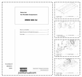 Atlas Copco XRHS 506 CD Portable Compressor Parts List
