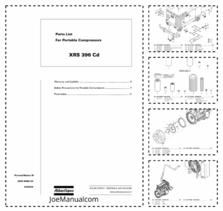 Atlas Copco XRS 396 Portable Compressor Parts List