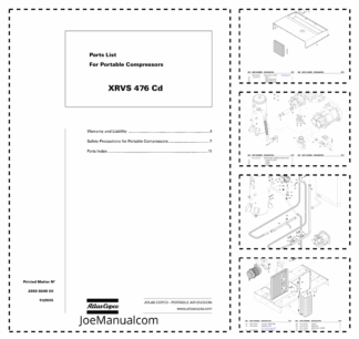 Atlas Copco XRVS 476 Cd Portable Compressor Parts List