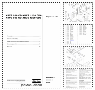 Atlas Copco XRVS 566 XRVS 606 Portable Compressor Parts List