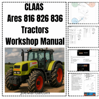 CLAAS Ares 816 826 836 Tractors Workshop Manual