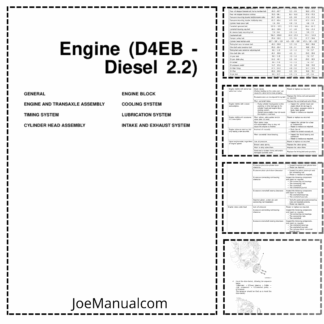 Hyundai D4EB 2,2D Engine Service Manual