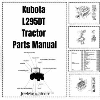 Kubota L295DT Tractor Parts Manual
