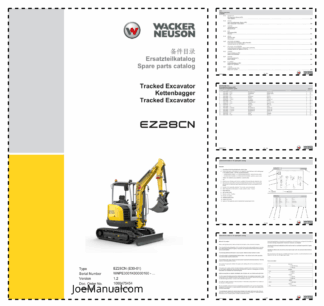 Wacker Neuson EZ28 Excavator Parts Manual
