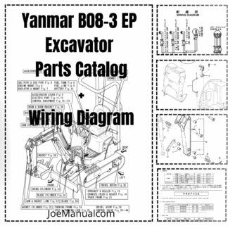 Yanmar B08-3 EP Excavator Parts Catalog Wiring Diagram