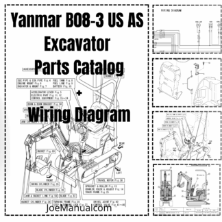 Yanmar B08-3 US AS Excavator Parts Catalog Wiring Diagram