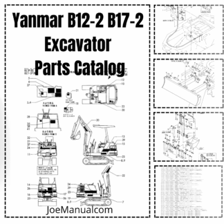 Yanmar B12-2 B17-2 Excavators Parts Catalog