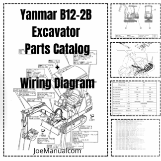 Yanmar B12-2B Excavator Parts Catalog Wiring Diagram