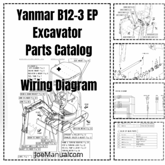 Yanmar B12-3 EP Excavator Parts Catalog Wiring Diagram