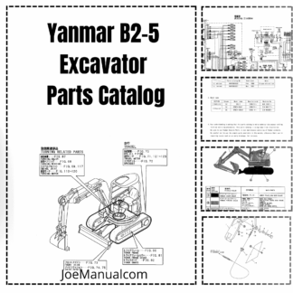 Yanmar B2U-1 Excavator Parts Catalog Wiring Diagram