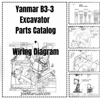 Yanmar B3-3 Excavator Parts Catalog Wiring Diagram