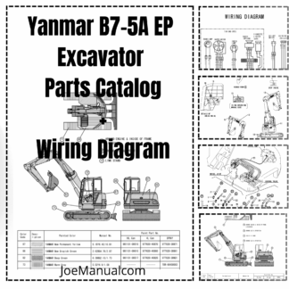 Yanmar B7-5A EP Excavator Parts Catalog Wiring Diagram