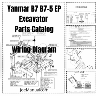 Yanmar B7 B7-5 EP Excavators Parts Catalog Wiring Diagram