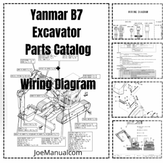 Yanmar B7 Excavator Parts Catalog Wiring Diagram