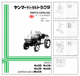 Yanmar Ke2D Ke2A Ke3A Ke3D Ke4A Tractors Parts Catalog