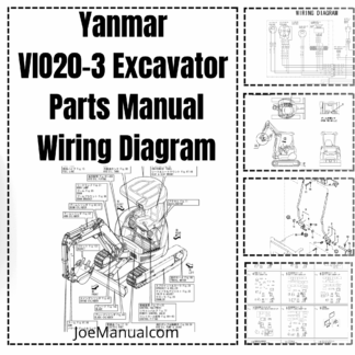 Yanmar VIO20-3 Excavator Parts Manual Wiring Diagram