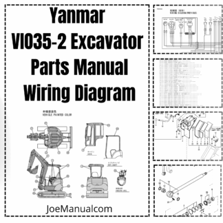 Yanmar VIO35-2 Excavator Parts Manual Wiring Diagram