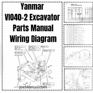 Yanmar VIO40-2 Excavator Parts Manual Wiring Diagram