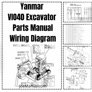 Yanmar VIO40 Excavator Parts Manual Wiring Diagram