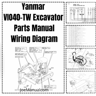 Yanmar VIO40-TW Excavator Parts Manual Wiring Diagram
