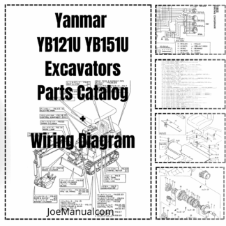 Yanmar YB121U YB151U Excavators Parts Manual Wiring Diagram