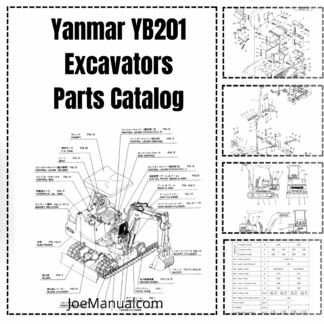 Yanmar YB201 Excavator Parts Manual