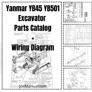Yanmar YB45 YB501 Excavators Parts Manual Wiring Diagram