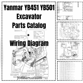 Yanmar YB451 YB501 Excavators Parts Manual Wiring Diagram