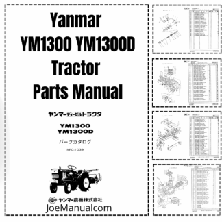 Yanmar YM1300 YM1300D Tractor Parts Manual