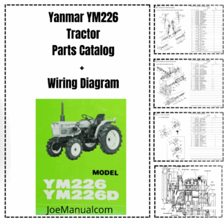 Yanmar YM226 Tractor Parts Manual Electrical Wiring DIagram