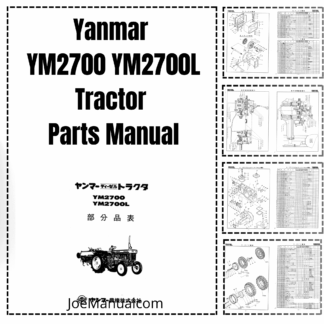 Yanmar YM2700 YM2700L YM2200 Tractors Parts Manual