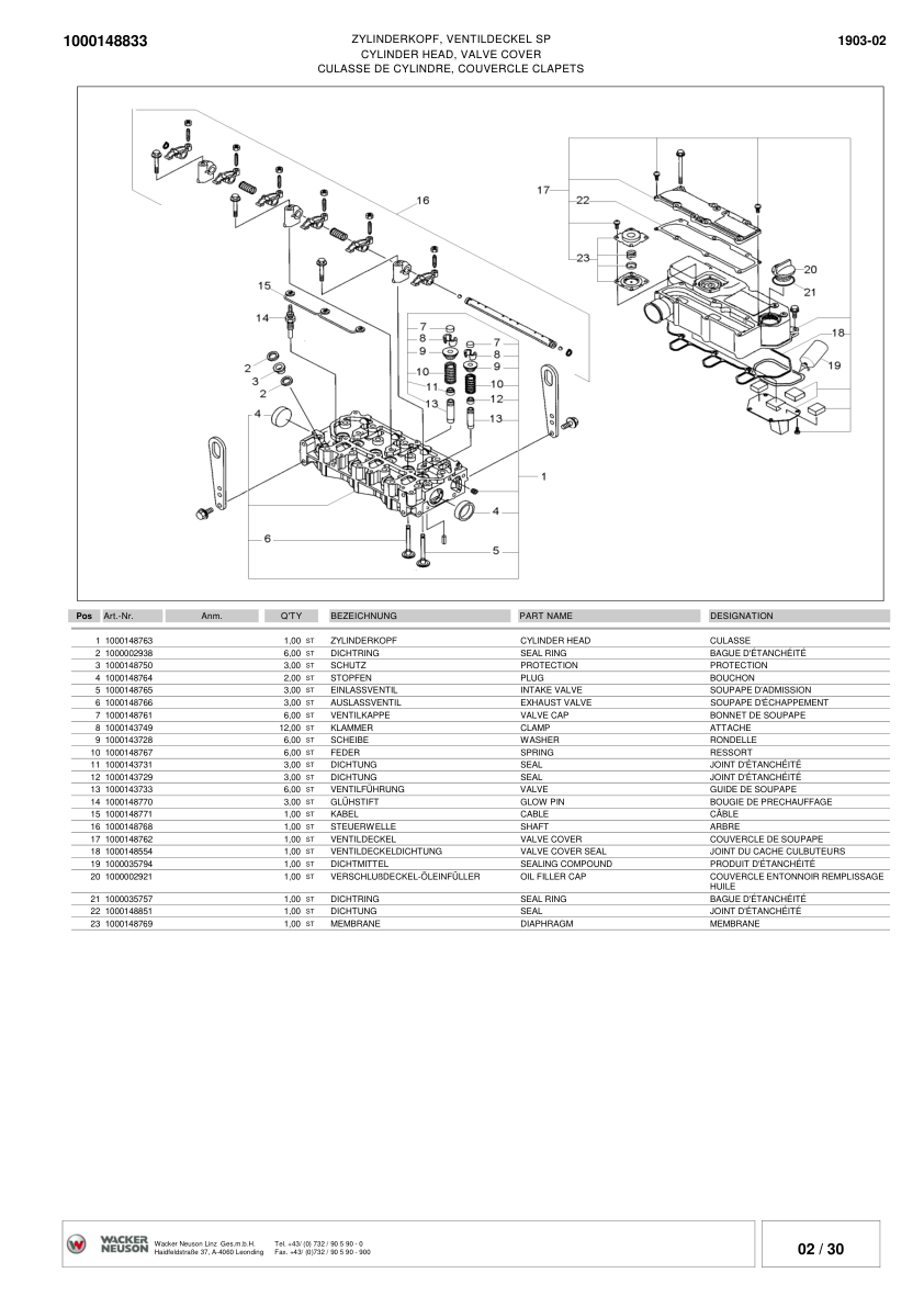 Wacker Neuson 1903 Crawler Excavator Parts Catalog Rev 3 - Image 10