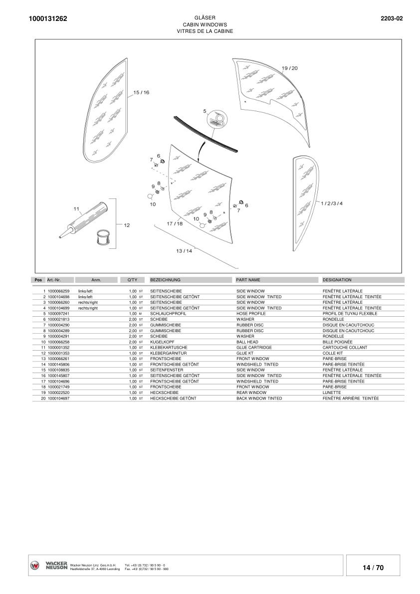 Wacker Neuson 2203 Crawler Excavator Parts Catalog Rev 3 - Image 11