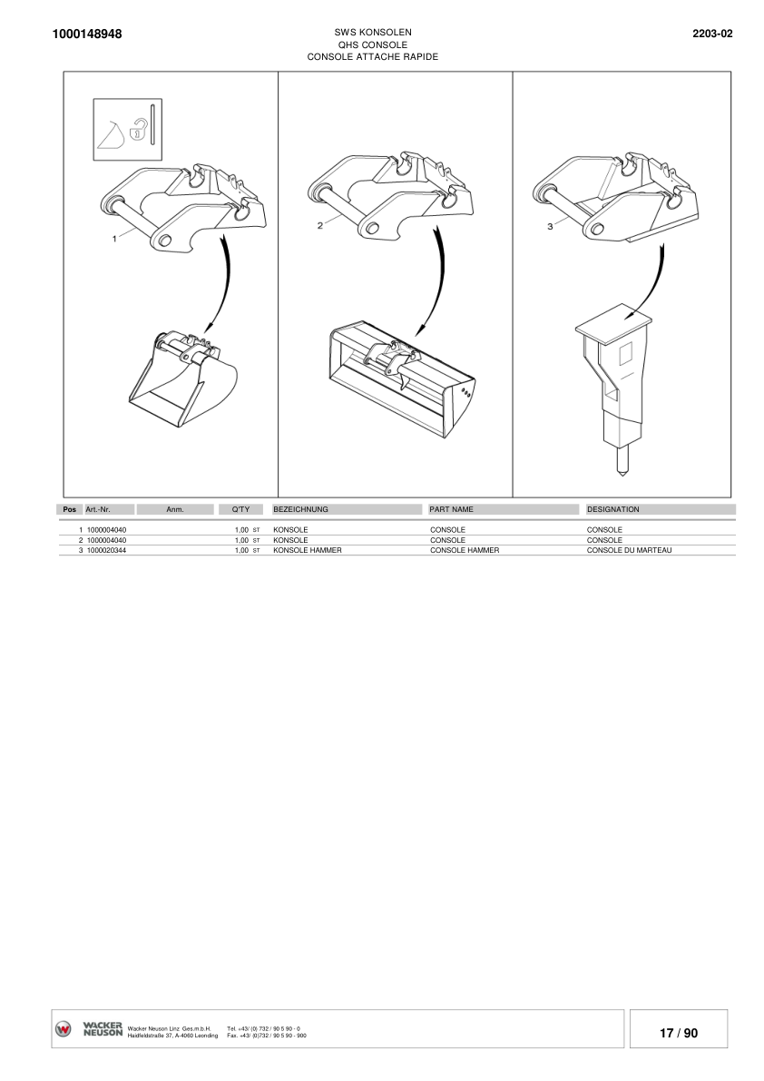 Wacker Neuson 2203 Crawler Excavator Parts Catalog Rev 3 - Image 13