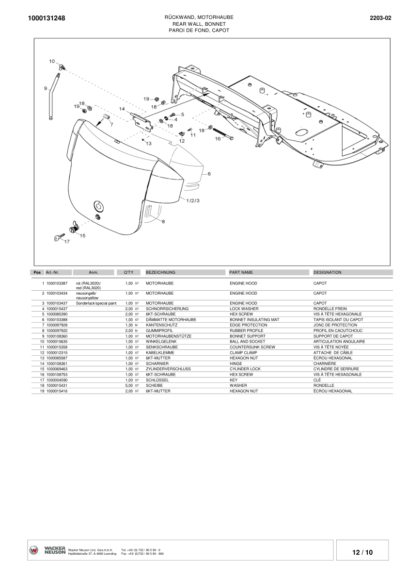 Wacker Neuson 2203 Crawler Excavator Parts Catalog Rev 3 - Image 10