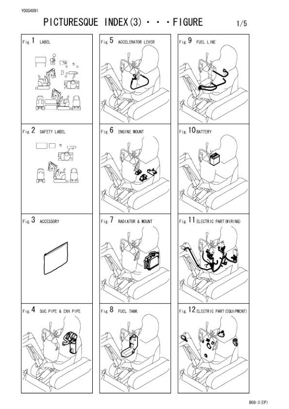 Yanmar B08-3 EP Excavator Parts Catalog Wiring Diagram - Image 8