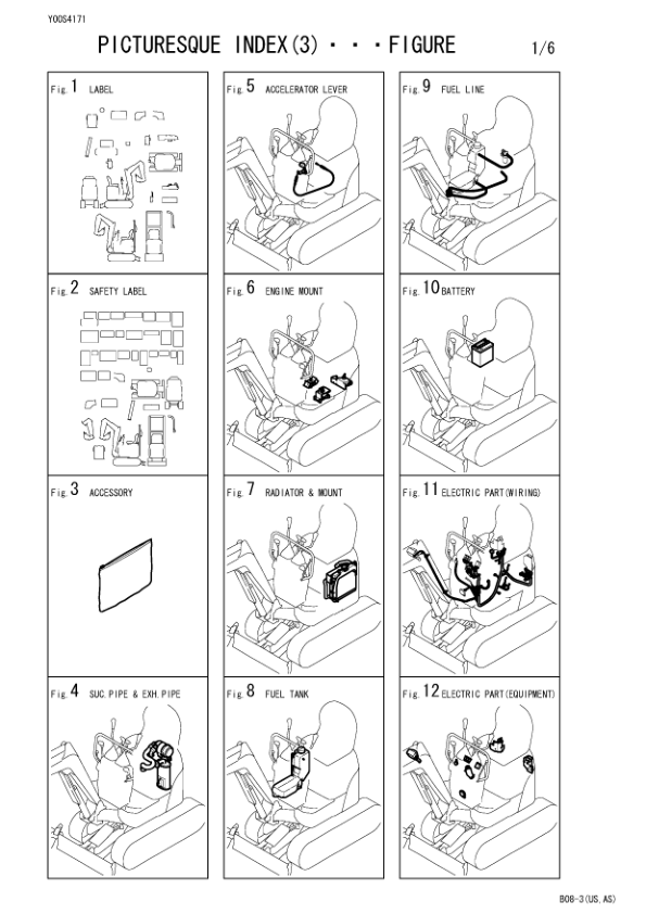Yanmar B08-3 US AS Excavator Parts Catalog Wiring Diagram - Image 8