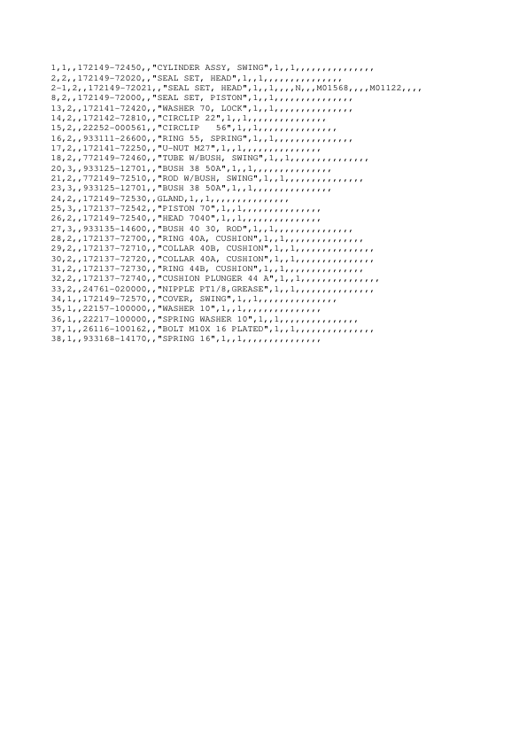 Yanmar B12-2 B17-2 Excavators Parts Catalog - Image 12